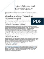 Python Project of Gender and Age Detection With OpenCV