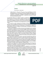 Orden de 15 de Enero de 2021, Por La Que Se Desarrolla El Currículo de La ESO en Andalucía