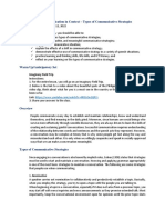 Module 6 Types of Communicative Strategies 1