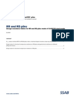 SSAB Design Resistance Tables For RR and RD Piles Made of S440J2H Steel Grade