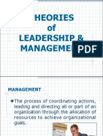 Theories of Leadership and Management