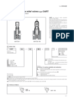 Cartridge Pressure Relief Valves Cart: Screw-In Mounting, Direct Operated