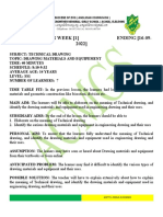 Ss1 Technical Drawing Lesson Plan Week 1