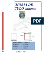 Memoria Calculo - Cunetas