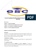 Cours de Logistique ESC 2022