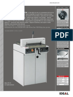 IDEAL 3915-95: GUILLOTINA SEMI-AUTOMÁTICA PARA OFICINA - La Línea Óptica de Corte y El Accionamiento Eléctrico de La