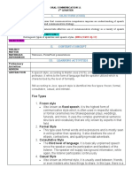 Oral Com Speech Style