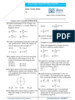 11 TH STD Motion in 2 Dimension, Circular Motion Jee-Neet MCQ Test Paper 02 Jan 2023.