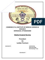 Procedure-Lumber Puncture 