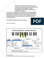 A Continuación Las Escalas Del Piano en Todas Las Tonalidades y Modos