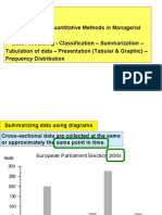 Application of Quantitative Methods in Managerial - Data Processing - Classification - Summarization