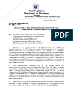 Division Memo. No. 432 S. 2022. Utilization of The Contextualized Instructional Supervision and Monitoring Tool