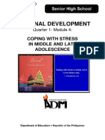 PersonalDevelopment - Q1 - Mod 4 - Coping With Stress in MiddleLate Adolescence - v5