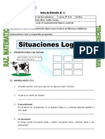 Ficha Situaciones Logicas para Tercero de Primaria