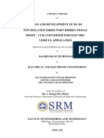 Design and Development of DC-DC Non-Isolated Three Port Bidirectional Boost - Cuk Converter For Electric Vehicle Application