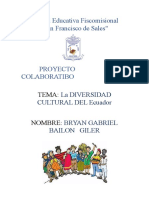 La Dibersidad Cultural Del Ecuador