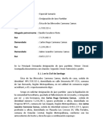 Demanda Designacion de Juez Partidor CARMONA CAMUS, Corregida Por CEP