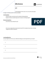 Learning Plan Worksheet