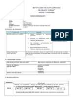 Sesion Raz. Matematico Adición y Sustracción de Números Naturales Hasta 100