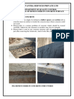 Repairing Methodology of Honeycombs in Concrete Surface