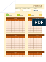 Calendrier Des Quarts de Travail: Année Premier Mois Premier Jour de Fermé