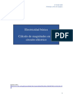 Electricidad Básica Cálculo de Magnitudes en Un Circuito Eléctrico