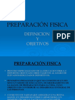 Preparación Fisica: Definicion Y Objetivos