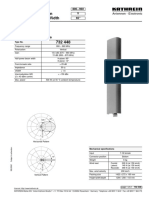 Eurocell Panel Vertical Polarization Half-Power Beam Width