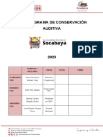 Sub Programa de Conservación Auditiva - MDS