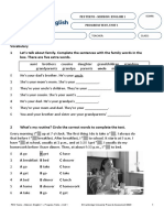 Pes Teens - Mission: English 1 Progress Test, Unit 1