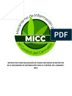 Instructivo para Realización de Pagos Por Medio de Botón Pse en El Mecanismo de Información para El Control Del Cannabis - Micc