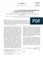 Efficient Synthesis of 3-Cyano-6 - (2-Hydroxyphenyl) Pyridines by Multi-Component Condensations On Beads