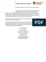 Test-Summary Formation Factor