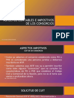 Aspectos Contables e Impostivos de Los Consorcios