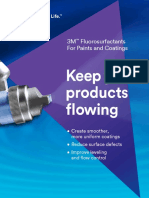 Keep Your Products Flowing: 3M Fluorosurfactants For Paints and Coatings