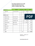 Anggaran Kegiatan LDK SMK Penerus Bangsa TAHUN AJARAN 2022 / 2023