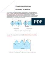 Threads Design in SolidWorks