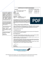 Certificate of Motor Insurance: 1. Policyholder Cover Note No: TCV-MOT-9739743