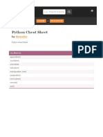 Python Cheat Sheet by Runnko - Download Free From Cheatography - Cheatography - Com - Cheat Sheets For Every Occasion