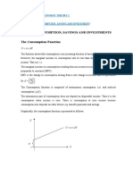 LECTURE 5 and 6 - Consumption Savings and Investment