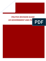 Politics Revision Guide Uk Government and Politics