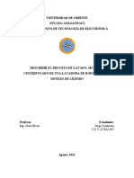 Describir El Proceso de Lavado, Secado y Centrifugado de Una Lavadora de Ropa Con Tres Niveles de Líquido