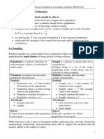 Chapter 8 Sampling and Estimation