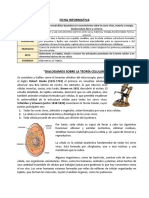 FICHA INFORMATIVA - Teoria Celular - 2° Sec