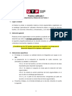 Práctica Calificada 1: Comprensión y Redacción de Textos 1 1. Logro A Evaluar