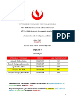 Universidad Peruana de Ciencias Aplicadas: Fundamentos de La Investigación Académica