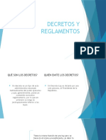 Decretos y Reglamentos