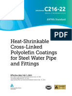 Heat-Shrinkable Cross-Linked Polyolefin Coatings For Steel Water Pipe and Fittings