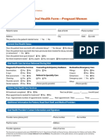 Oral Health Form Pregnant