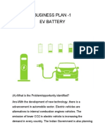 Business Plan - 1 Ev Battery